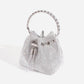 New diamond-encrusted tassel texture messenger bucket bag