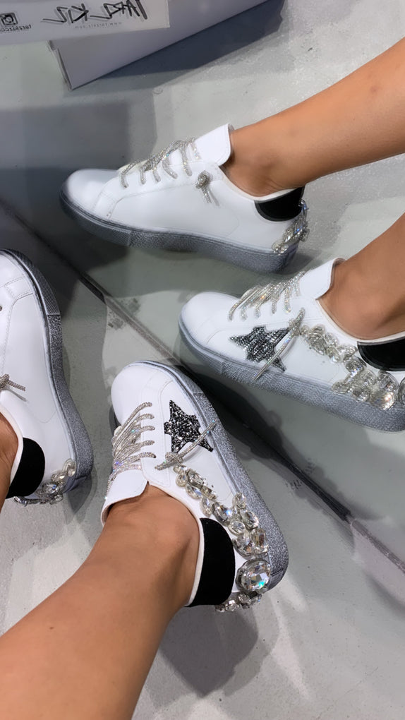 (70% OFF🔥 LAST DAY)Emma crystal stone sneakers