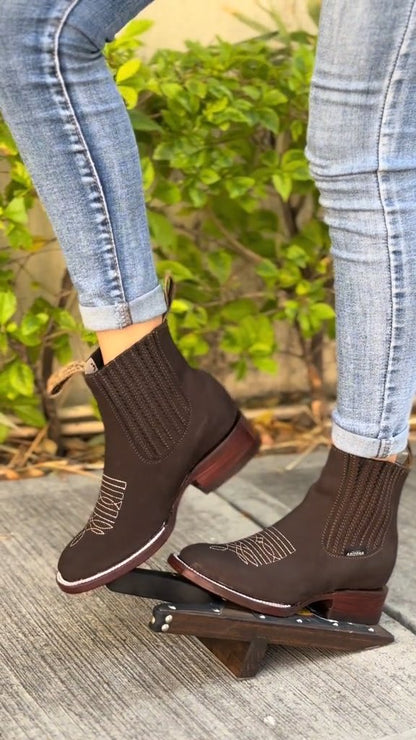 2024 Coffee Women's Ankle Boots