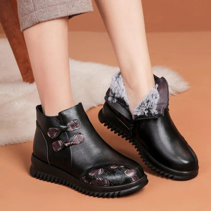 Winter soft sole plus velvet warm casual shoes