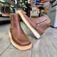 Italian handmade leather zipper boots