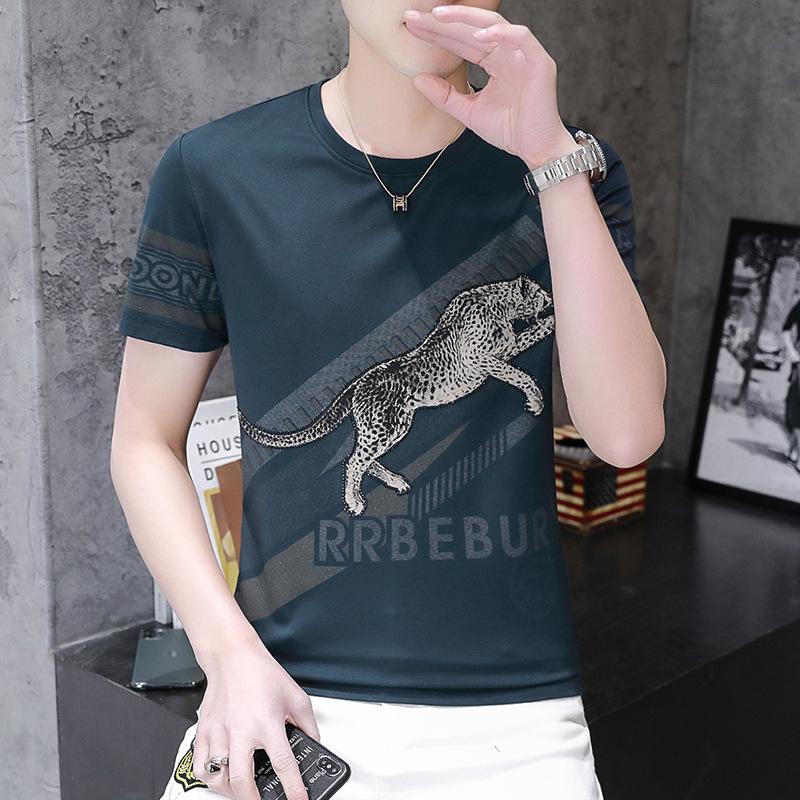 Men's Leopard Ice Silk T-Shirt - Father's Day Gift