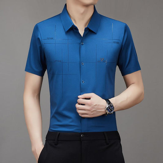 Summer New Men's Ice Silk Business Shirts (BUY 2 FREE SHIPPING)