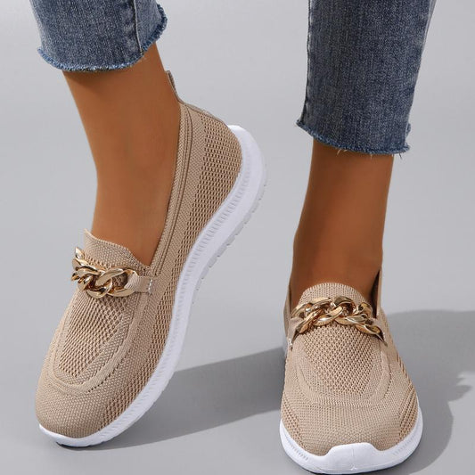 Autumn fly woven soft sole casual shoes