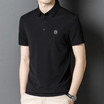 2023 Summer New Ice Silk Polo Shirt-Father's Day Gift