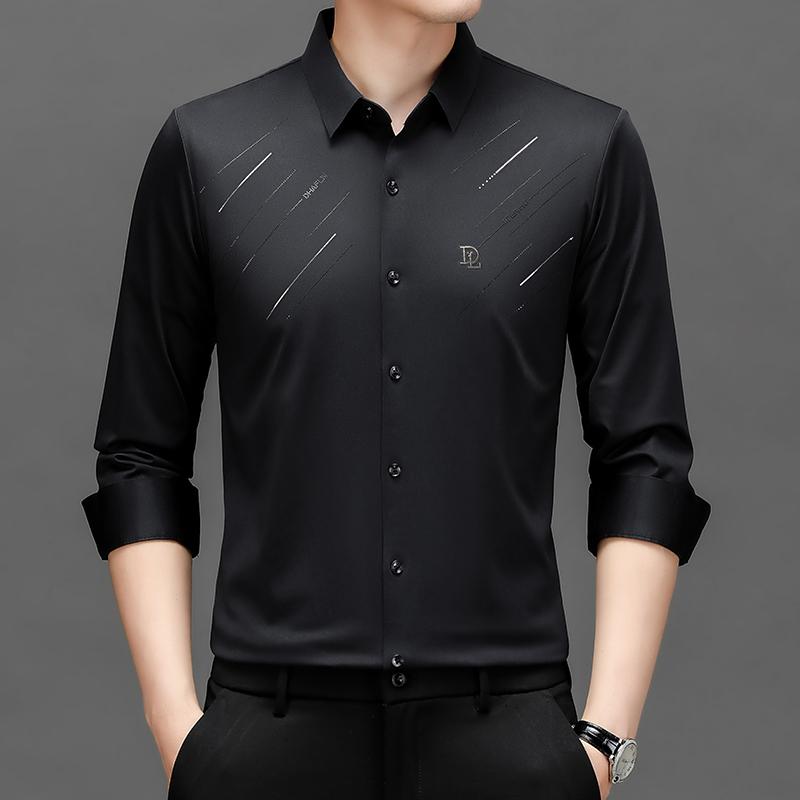 Men's High Stretch Seamless Wrinkle Resistant Shirt