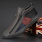 Italian Leather Men's High Top Casual Shoes
