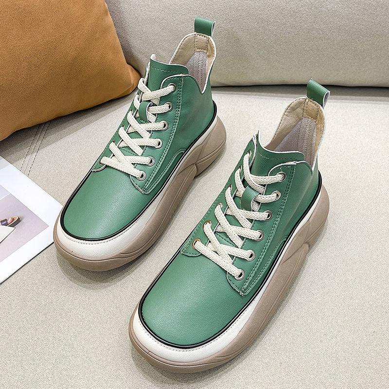 2022 New Ladies Leather Fashion Soft Sole Shoes