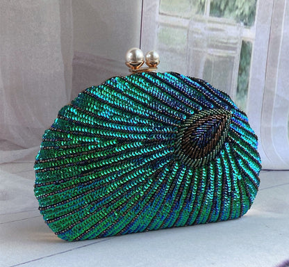 Vintage Dinner Bag Beaded Tote