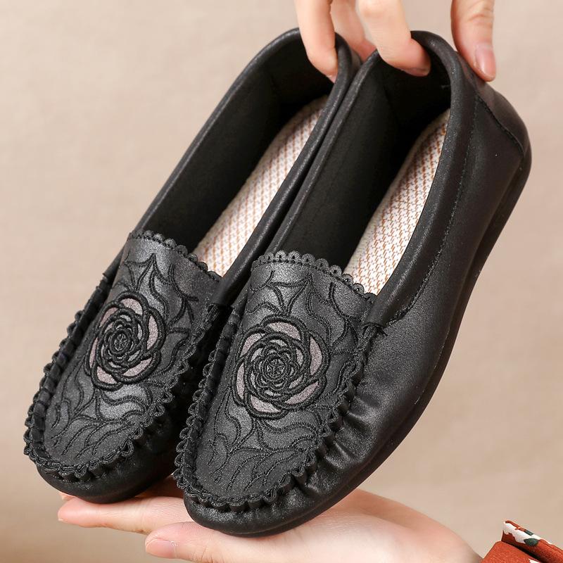 Leather Rose Casual Shoes