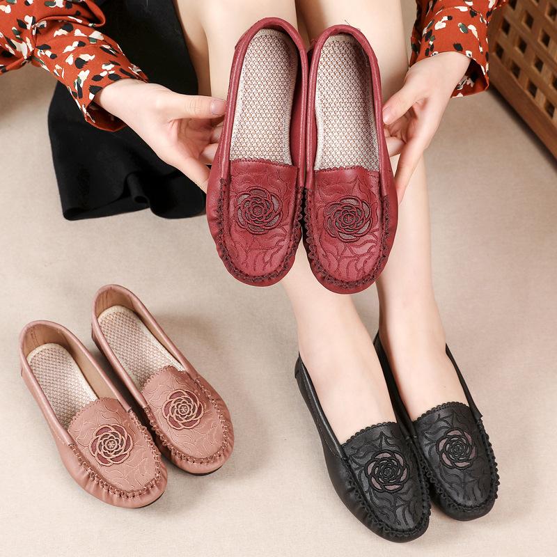 Leather Rose Casual Shoes