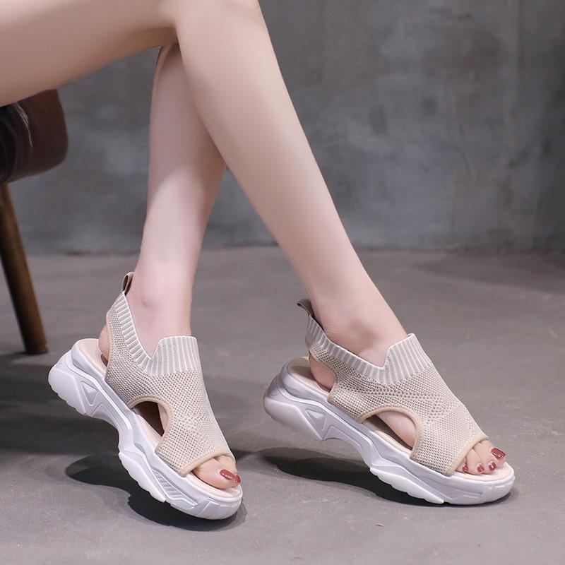 women's summer thick sole hollow sandals