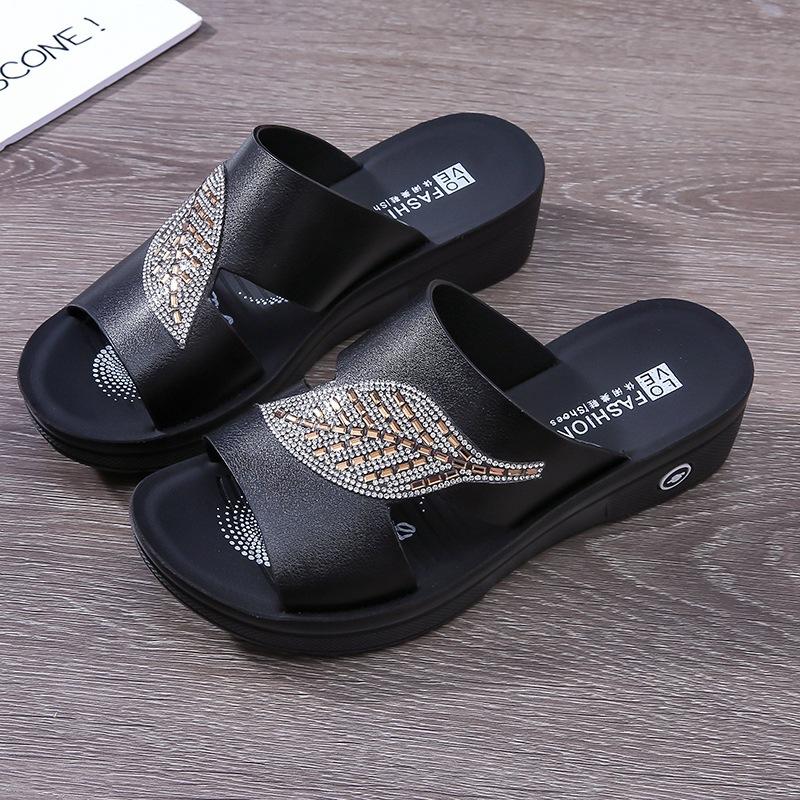 women's summer soft bottom non-slip leather sandals