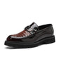 Men's fashion leather hand-woven shoes