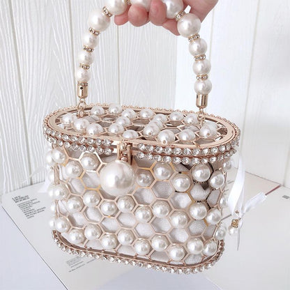 French Pearl Bucket Bag